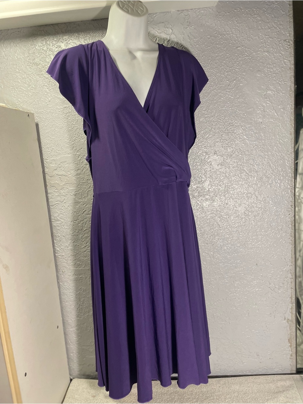 Avenue Violet Wrap-Style Midi Dress